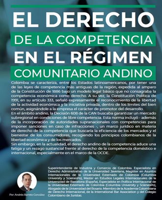 El derecho de la competencia en el régimen comunitario Andino