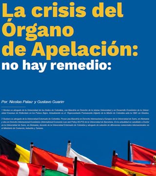 La crisis del Órgano de Apelación: no hay remedio: