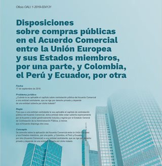 Disposiciones sobre compras públicas en el Acuerdo Comercial entre la Unión Europea y sus Estados miembros, po